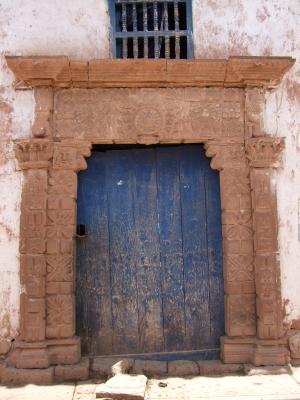koloniaal portaal in Maras