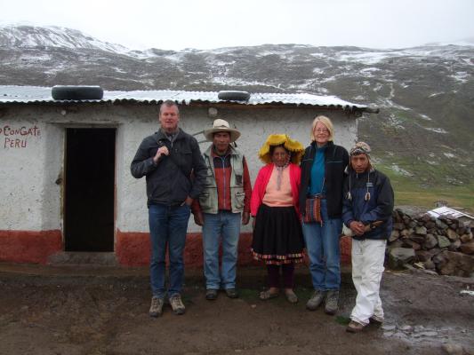 met de familie in Upis met de familie in Upis